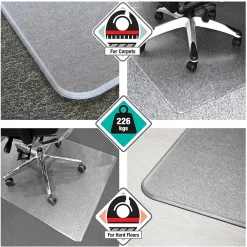 Chair Mats*Floortex Megamat Carpet & Hard Floor Chair Mat, 46
