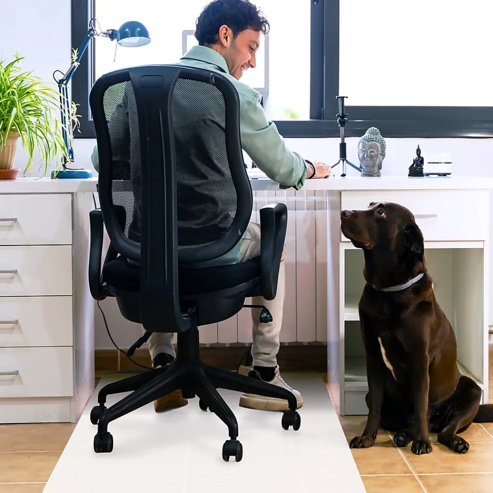 Chair Mats*Floortex Revolutionmat Hard Floor Chair Mat, 35" x 46", Translucent Polypropylene (NCMFLLAC0002)