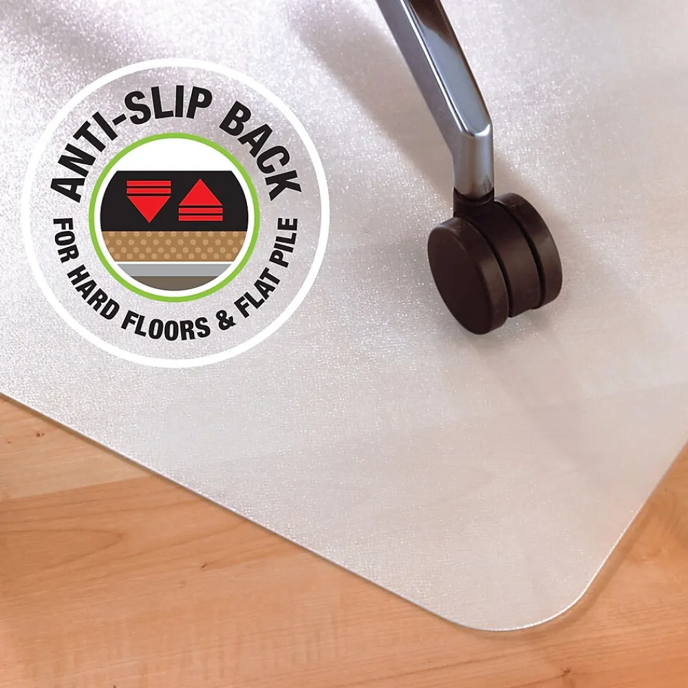 Chair Mats*Floortex Revolutionmat Hard Floor Chair Mat, 35" x 46", Translucent Polypropylene (NCMFLLAC0002)