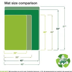 Chair Mats*Floortex Revolutionmat Hard Floor Chair Mat, 35