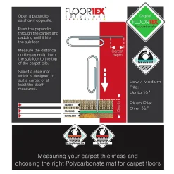Chair Mats*Floortex Ultimat Carpet Chair Mat, 60