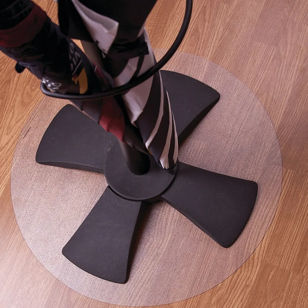 Chair Mats*Floortex Ultimat Floor Mat, 24" Diameter, Designed for Medium-Pile Carpet, Clear Polycarbonate (126020RR)