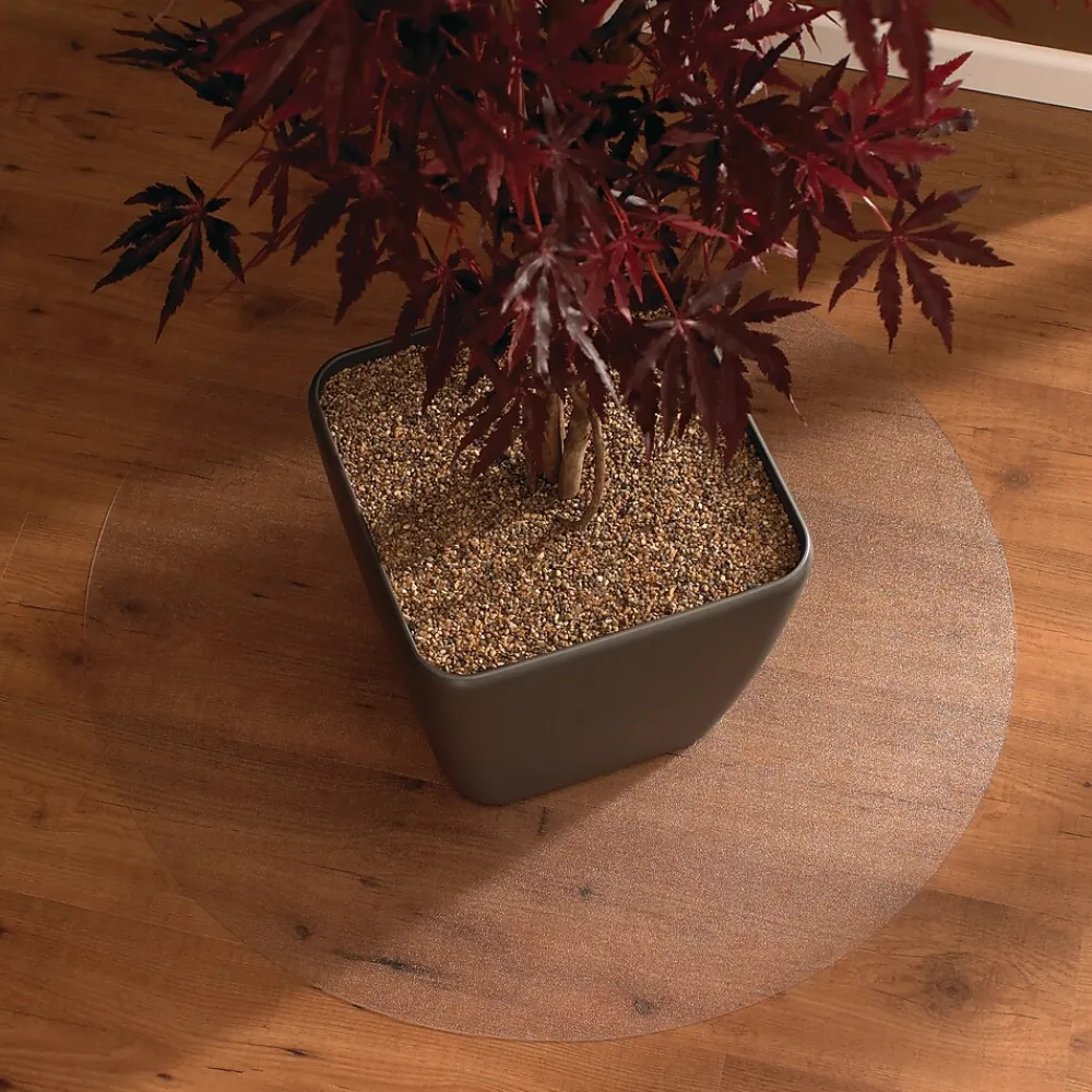 Chair Mats*Floortex Ultimat Floor Mat, 24" Diameter, Designed for Medium-Pile Carpet, Clear Polycarbonate (126020RR)