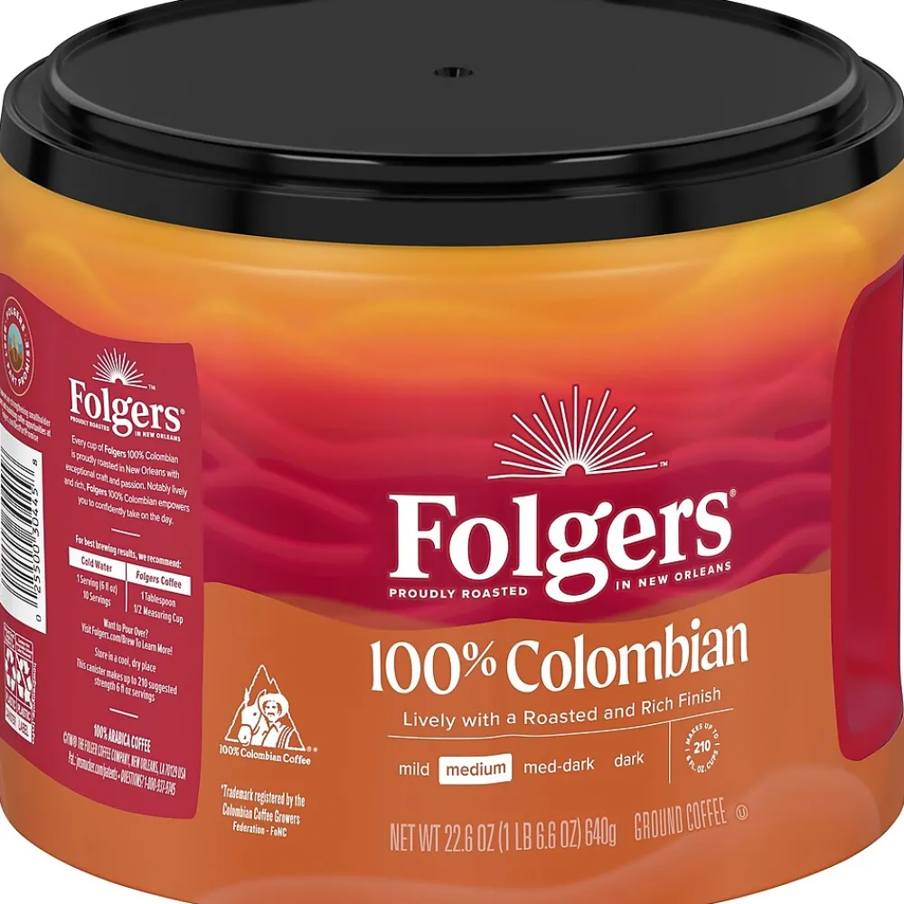Folgers 100% Colombian Coffee, Medium Roast, 22.6 oz. (2550020532)