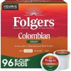 Folgers 100% Colombian Decaf Coffee, Keurig K-Cup Pod, Medium Roast, 96/Carton (5000053359CT)