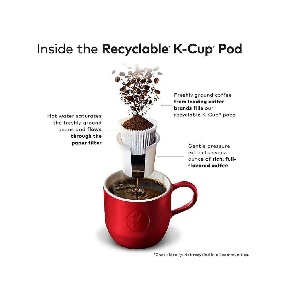 Folgers 100% Colombian Decaf Coffee, Keurig K-Cup Pod, Medium Roast, 96/Carton (5000053359CT)