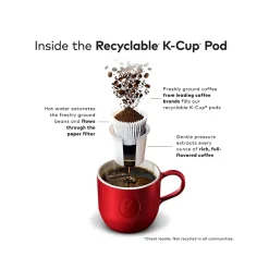 Folgers Black Silk Coffee, Keurig K-Cup Pod, Dark Roast, 96/Carton (6662CT)