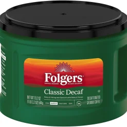 Folgers Classic Decaf Roast Ground Coffee, Medium Roast, 19.2 oz. (SMU30406)