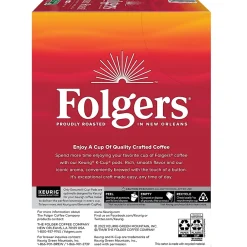 Folgers Classic Roast Coffee, Medium Roast, 0.28 oz. Keurig® K-Cup® Pods, 24/Box (6685)