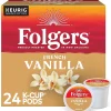 Folgers French Vanilla Coffee, Medium Roast, 0.31 oz. Keurig® K-Cup® Pods, 24/Box (6661)