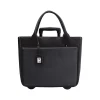 Florence Faux Leather Tote Bag, Black (FLORLRT-01)<Francine Collection Outlet