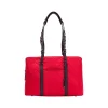 No. 5 Classic Red Quilted Nylon Laptop Tote (FFTRENO5)<Francine Collection Clearance