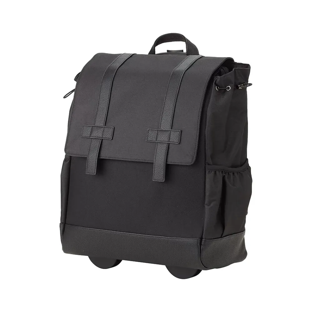 Francine Collection Wheels Up Laptop Backpack, Black (BKBUDGRL_SM)