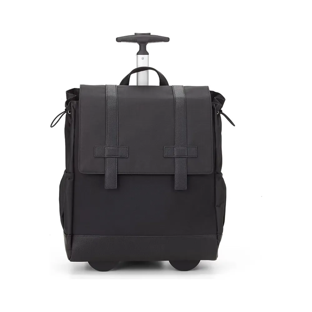 Francine Collection Wheels Up Laptop Backpack, Black (BKBUDGRL_SM)