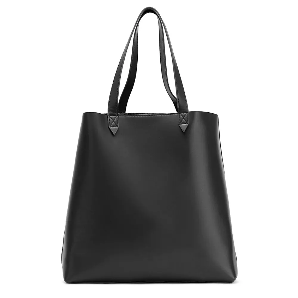 s Made Easy Leather 15.6 Laptop Tote, Black (FCTBLKMADE)<Francine Collection