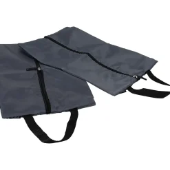 9" 2-Piece Nylon Travel Pouch Set, Gray/Black (6064)<G Force Sale