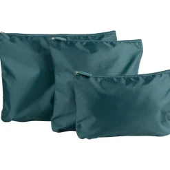 6-Piece Fabric Travel Pouch Set, Water Resistant, Emerald (27105-EMERALD)<G Force Discount