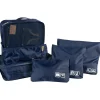 6-Piece Fabric Travel Pouch Set, Water Resistant, Midnight (27105-MIDNIGHT)<G Force Outlet