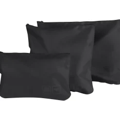 6-Piece Fabric Travel Pouch Set, Water Resistant, Black (27105-BLACK)<G Force Best