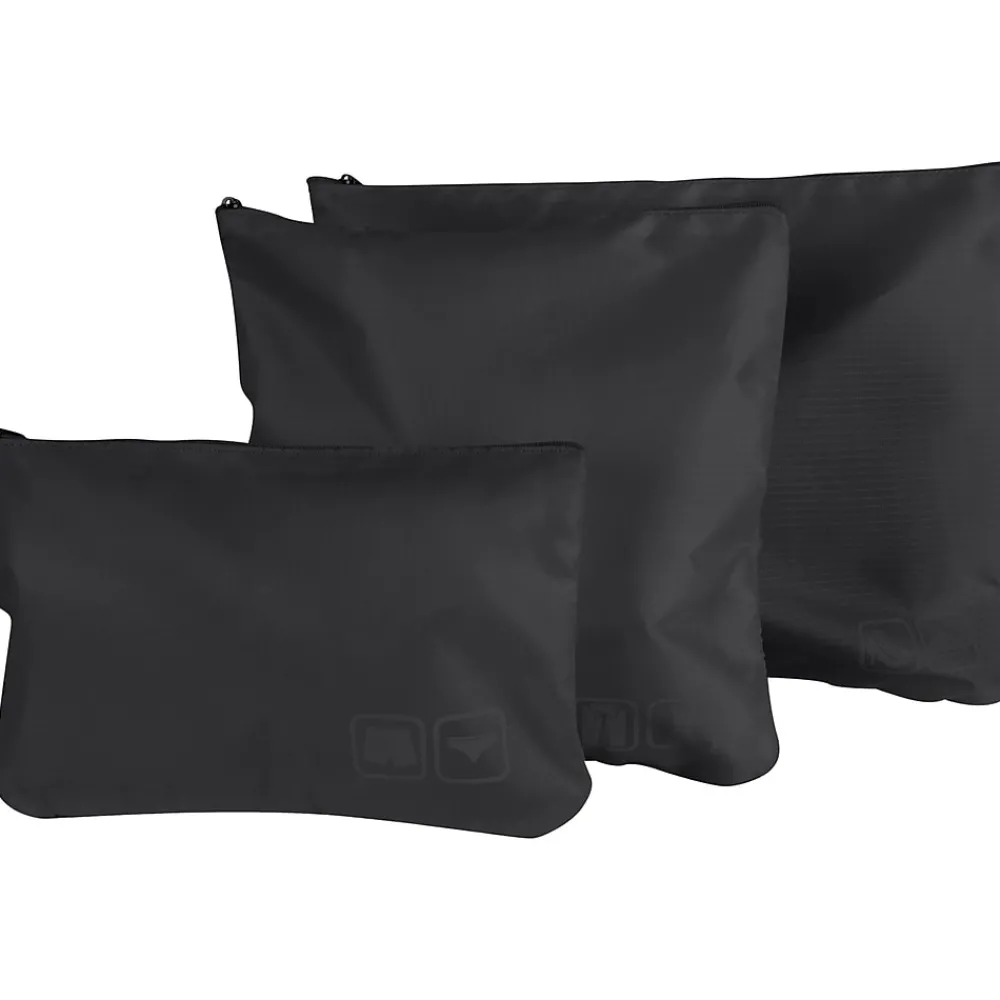 6-Piece Fabric Travel Pouch Set, Water Resistant, Black (27105-BLACK)<G Force Best