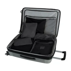 6-Piece Fabric Travel Pouch Set, Water Resistant, Black (27105-BLACK)<G Force Best