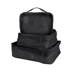 6-Piece Fabric Travel Pouch Set, Water Resistant, Black (27105-BLACK)<G Force Best