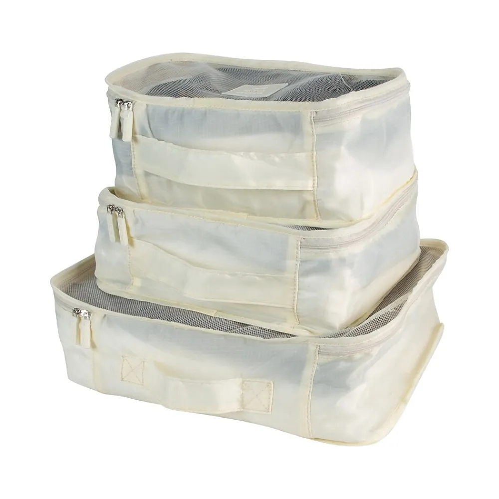 6-Piece Fabric Travel Pouch Set, Water Resistant, Cashmere (27105-CASHMERE)<G Force New