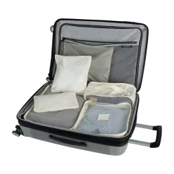 6-Piece Fabric Travel Pouch Set, Water Resistant, Cashmere (27105-CASHMERE)<G Force New