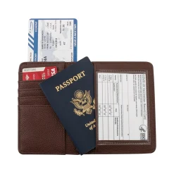 XPLORER RFID Passport Holder, Brown, 5/Set (26719-AST)<G Force Clearance