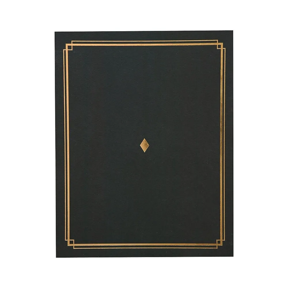 Awards & Certificates*Gartner Studios Certificate Holders, 8.5" x 11", Black/Gold, 6/Pack (35003)