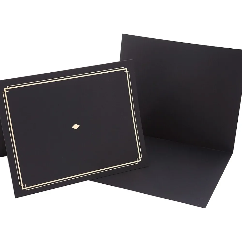 Awards & Certificates*Gartner Studios Certificate Holders, 8.5" x 11", Black/Gold, 6/Pack (35003)
