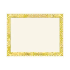 Awards & Certificates*Gartner Studios Certificates, 8.5" x 11", Ivory/Gold, 15/Pack (36004-S)