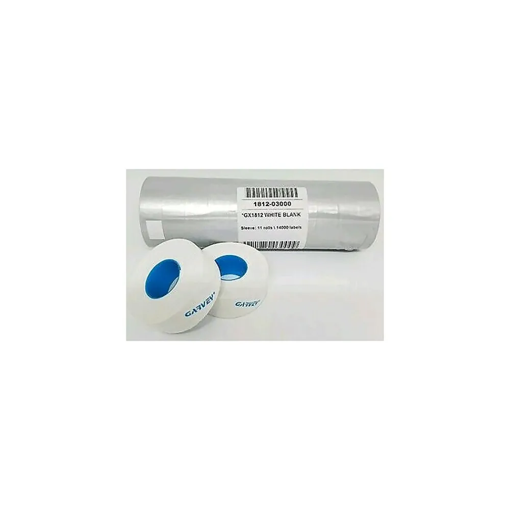 Labels|Garvey ® 14000 Labels/Sleeve 12 mm x 18 mm Blank Labels, (1812-0300)