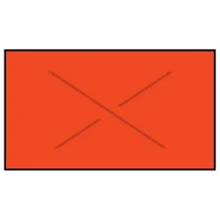 Labels|Garvey ® Blank Label, Fluorescent Red, 19 mm x 37 mm, 4000 Labels/Sleeve (GX3719)