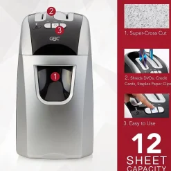 Clearance GBC EX12-05 12-Sheet Cross Cut Personal Shredder (1757390)