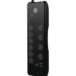 GE 10 Outlet Sur Protector, 6' Cord, 3000 Joules (14096)