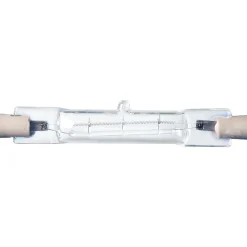 GE 100 Watt Clear T-3 Double Ended Halon (22489/22486)