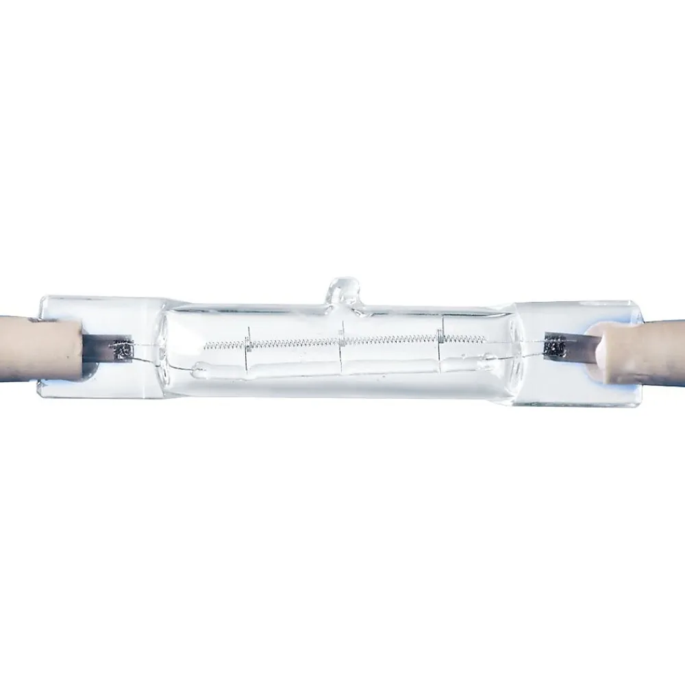GE 100 Watt Clear T-3 Double Ended Halon (22489/22486)
