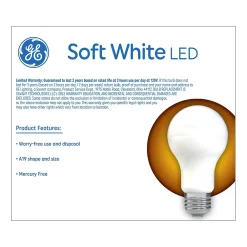 GE 9 Watt Soft White LED neral-Purpose Bulb, 2/Pack (93109032)