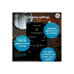 GE Cync Wi-Fi 60W Equivalent A19 LED Smart Light Bulb, Full-Color (93128981)