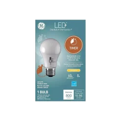 GE LED+ Timer 8 Watt Soft White LED neral-Purpose Bulb (93127245)