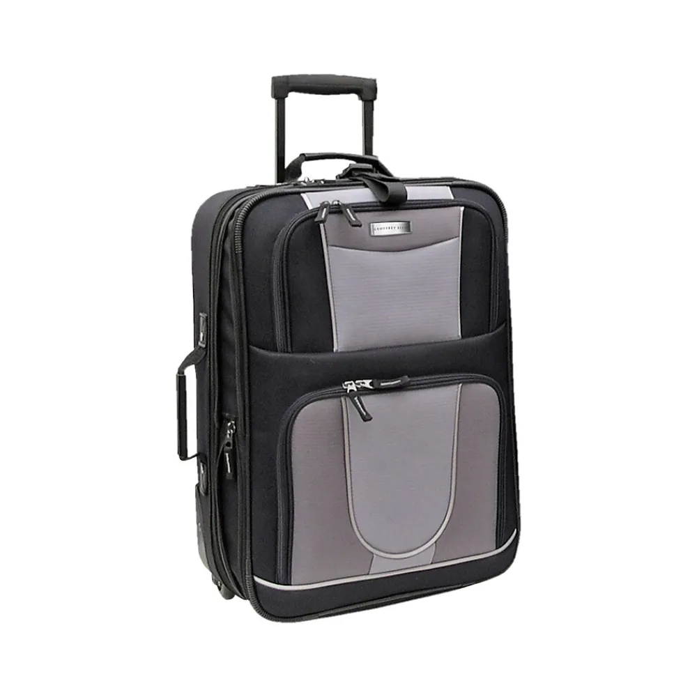 20" Carry-On Suitcase, 2-Wheeled, Black/Gray (GB224-21)<Geoffrey Beene Discount