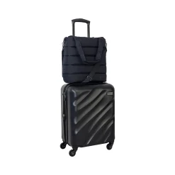 Hardside Spinner Luggage Set, Black (GB23-2)<Geoffrey Beene Best