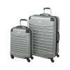 2-Piece Hardside Spinner Luggage Set, Silver (GB2758-2)<Geoffrey Beene
