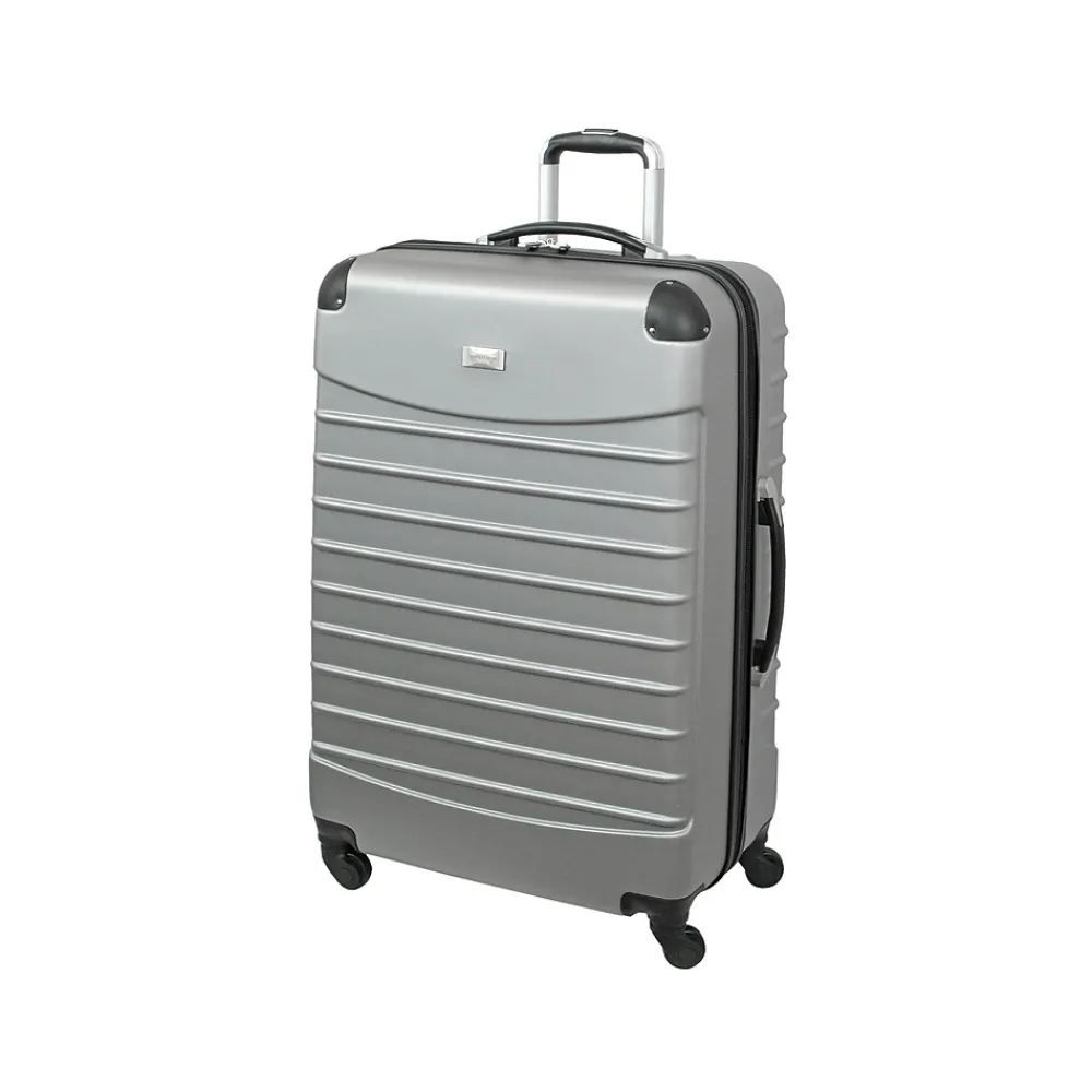 2-Piece Hardside Spinner Luggage Set, Silver (GB2758-2)<Geoffrey Beene