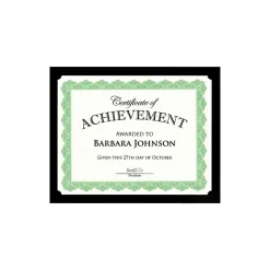 Awards & Certificates*Geographics Achievement Certificate Holders, 9.5" x 12", Black, 10/Pack (47836)