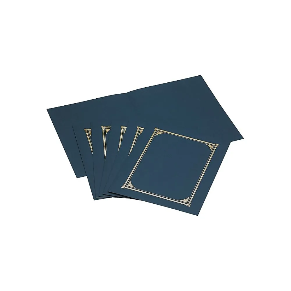 Awards & Certificates*Geographics Certificate Holders, 8.5" x 11", Navy Blue, 6/Pack (GEO45332)