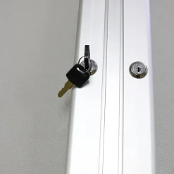 Bulletin*Ghent 3' H x 5' W Enclosed Vinyl Bulletin Board with Satin Frame, 2 Door (PA23660VX-181)