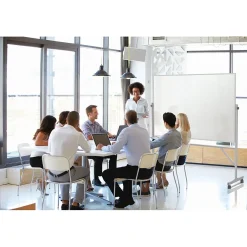 Bulletin*Ghent 4' H x 6' W Reversible Cork Bulletin Board with Aluminum Frame (ARKK46)