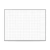 Dry Erase*Ghent 1" x 1" Grid Whiteboard, 4'H x 8'W (GRPM221G-48)